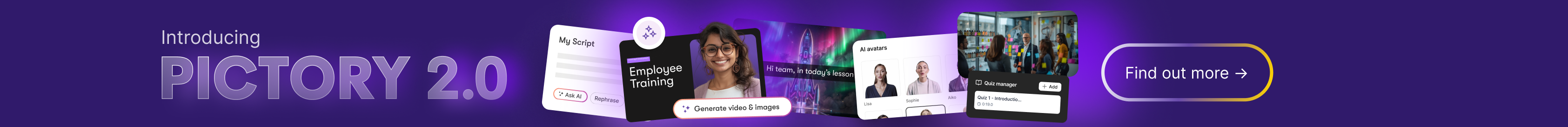 Pictory 2.0 Launch — AI Avatars, Edit by Text, Improved Visuals